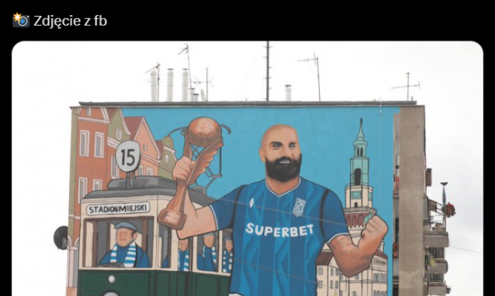 HIT! Tak wygląda MURAL z podobizną Mikaela Ishaka xD